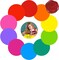 Colorful Dry Erase Dots Circles Whiteboard Marker Removable Stickers Spots Wall Decals for School Classroom Teachers Students Table & Desk, 20 Pack